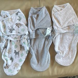 Set of 3 Aden + Anais swaddles 0-3M
